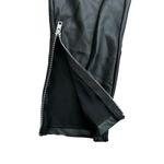 Yummie Faux Leather Black Shaping Leggings Side Zip Small Moto Biker Goth Emo Photo 3