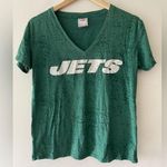 PINK - Victoria's Secret PINK New York Jet’s V-Neck T-Shirt Photo 0