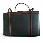 Brighton Elegant Zip Hearts Back Leather Organizer Shoulder Bag, Black & Brown Photo 6