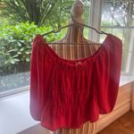 Open Edit Chic Pink Smocked 3/4 Sleeve Blouse Photo 1