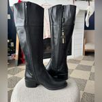 Emanuele Crasto Made in Italy Black Italian Leather Knee Photo 4