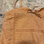 Aeropostale Orange Lace Inset Cropped Cami Photo 3