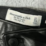 Abercrombie & Fitch Abercrombie & Fitch Leather Pants Womens 24L '90s Straight Ultra High Rise NEW Photo 4