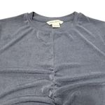 Urban Revivo Top Size 8 Women's Blouse High Low Asymmetrical Top Ruched Stretchy Top Women's Top Blue Photo 0