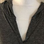 Happening in the present  Gray Hooded L/S Shirt Photo 1