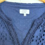 Crown & Ivy  Navy Eyelet Women’s Summer Dress size 12 Photo 4