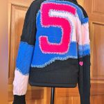 NWT, Lavishly Paris Women’s Quarter Zip Sweater. Size Small Black Photo 6