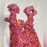 Brand new w tags Robertson + Rodeo tanger ruffle maxi fuchsia Dress S rayon Pink Photo 3