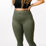 Zyia Active Light n Tight High Rise 7/8 Leggings Winter Olive Vibrations Size 12 Photo 0