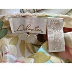 Delicates Vintage Romper Teddy Lingerie pastel floral lace trim size L high cut Photo 5