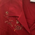 FINAL MARKDOWN Napa valley embroidered blouse medium Red Photo 1