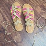 EXPRESS âMulticolorâStrappy FlatâSandalsâSizeâ8 Photo 1