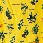 Modcloth  Inclined to Impress Bold Yellow Floral Print Dress Cottagecore Sz Large Photo 4