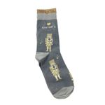 NWT Karma Women Novelty Christmas Holiday Oh‎ Nuts Nutcracker Crew Socks OS Gray Photo 1