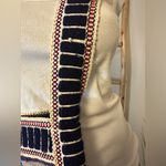 Folk Art Handmade Knit Satchel Made In Ecuador Souvenir Wool And Cotton Pink Photo 4