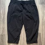 Lululemon Athletica Black Drawstring Capris Pants Dance Studio 12 Photo 0