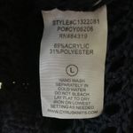 Cyrus Navy Blue Knit Sweater Size Large Photo 5