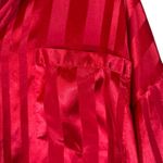 Victoria's Secret Red Striped Button Front Sleepshirt Lounge Pajamas Women Sz M Photo 4