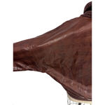 VTG GIMO'S Italy Lamb leather sweater Pullover Women's NWT eu52/XXL US Unisex Brown Size XL Photo 3