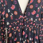 La Maison Talulah Pink Floral Long Sleeve Maxi Dress Medium Feminine Blue Photo 8