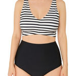 Cupshe  Black and White Striped Bikini Photo 0