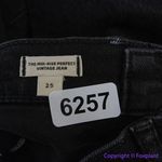 Madewell NEW The Mid-Rise Perfect Vintage Jeans Clean Black Wash, 25 Photo 14