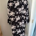 Spiritual Gangster  Black and White Floral Robe O.S Photo 1