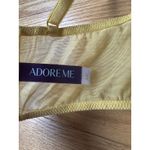 Adore Me 34C Yellow Lace Overlay Padded Longline Bra Underwire Brassiere Photo 4