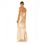 V. Chapman Calla Lily Gown in Warm Sand Tan Size 6 Photo 1