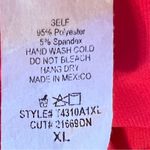 White Birch XL Cropped Neon Pink Tank Top w/Ruched Front & Tie Photo 6