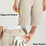 Willit Women's Golf Hiking Outdoor Quick Dry Lightweight Casual Pants | Size 16 Tan Photo 10