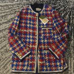 Gucci  Lame Check Wool Tweed Jacket size IT 46 Photo 5