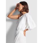 Seafolly Linen Cold Shoulder Top & Skirt Set in White Photo 4