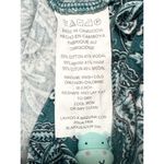 Michael Michael Kors Paisley‎ Bell Sleeve Blouse Boat Neck Green White Small Photo 7