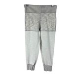 Free People Be Free Gray Two Tone High Waist Cropped Jogger Sweatpants Photo 4
