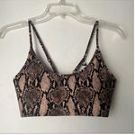 A.L.C. Bandier Scoop Neck Python Snakeskin Sports Bra XS NWT Photo 4