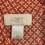Loft Orange & White Sleeveless Top Photo 6
