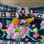 Vera Bradley Quilted Petal Paisley Floral Black Tote Purse Photo 2