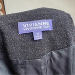 Vivienne Tam Metallic Black Moto Blazer Jacket Medium Photo 8