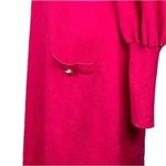Vince Camuto bright pink sweater dress with decorative pockets, size medium. EUC Photo 3
