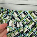 Lizgolf Audra Green Geometric Stretchy Pull On Golf Pants Women's Size 8 Photo 4