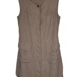 Gallarda Galante Flax Blend Sleeveless Utility Dress Japan size F (US Medium) Brown Photo 0