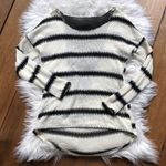 vintage savannah Striped Sweater W Sheer Back Cutout Photo 0