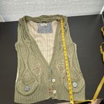 Freelance Boho Cottagecore Raime Crochet Patchwork Knit Vest Women's Medium Green Photo 12