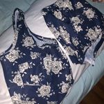 Forever 21 Navy Floral Matching Set Photo 3