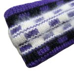 VINTAGE Maureen Of The Mews Ski Headband Purple Knit Angora Wool One Size USA Photo 1