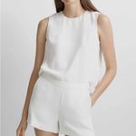 Club Monaco  Coquette Women's White Sleeveless Cut Out Romper With Pockets Photo 4