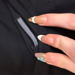 Lululemon  run your heart out cropped black leggings with pockets and logo zip Photo 4