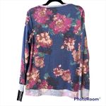 Bonworth  small womens floral print hi low long sleeve pullover knit top Photo 9