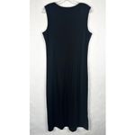 Quacker Factory Small Dress Black Sequin Parrot Maxi Shift Sleeveless 1639 Photo 1